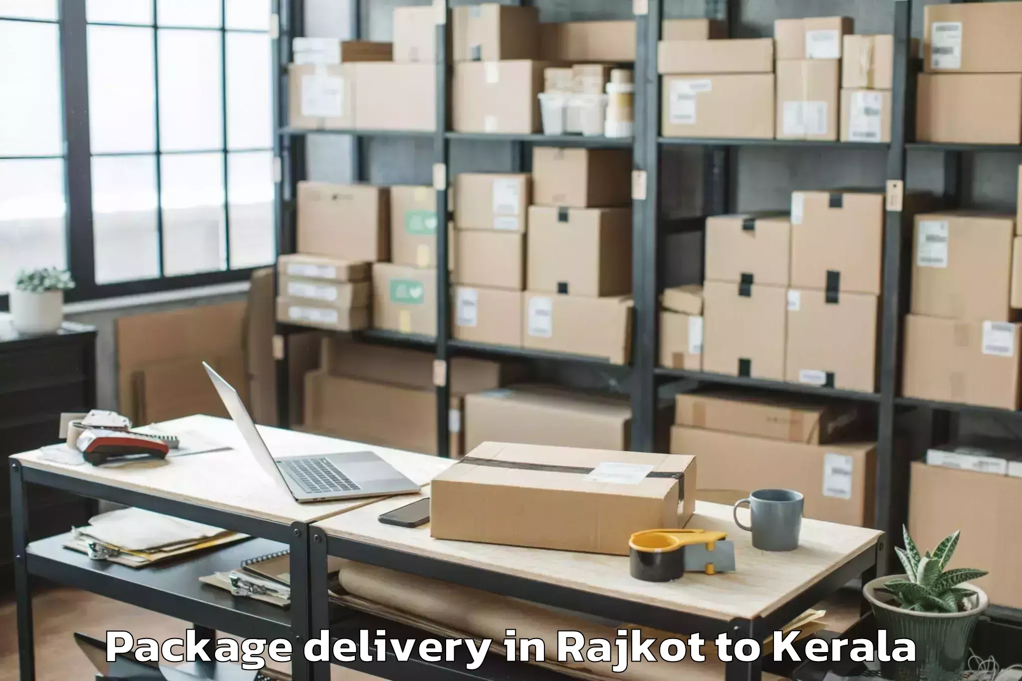 Hassle-Free Rajkot to Pandikkad Package Delivery